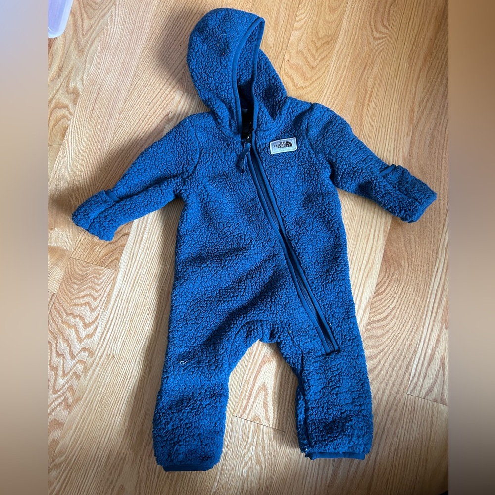 The North Face Baby Bundle Suit Foot Snowsuit 3-6M GUC Fleece